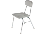Stackable Chair, Hard Plastic, 17.5 