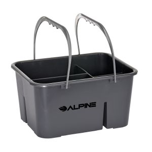 Alpine Industries Plastic Cleaning Caddy, 4Compartment