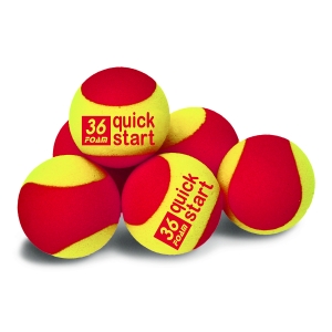 Quick Start Tennis Balls, 36 Foam Balls/One Dozen