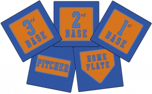Stay Put Throw Down Bases (Set of 5)