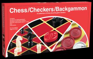 Checkers/Chess/Backgammon Games With Folding Boards