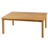 DELUXE HARDWOOD TABLE 30X48 RECTANGLE WITH 18IN LEGS