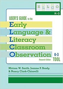 User's Guide to the Early Language and Literacy Classroom Observation Tool, K3 (ELLCO K3), Research Edition