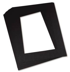Pacon Precut Mat Frames, Black, 12 X 18, 12 Frames