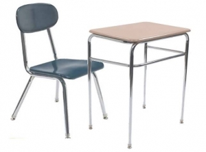 Desk and Chair Set includes Solid Hard Plastict Desk & Hard Plastic Chair Adjustable Hight 14 1/216 1/2,