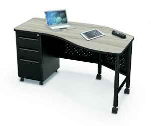 Instructor Teacher's Desk II  Custom  Black
