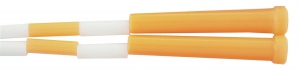 10' Plastic Segmented Jump Rope, Dozen, Orange/White