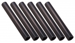 Aluminum Relay Baton Pack Of 6, Black