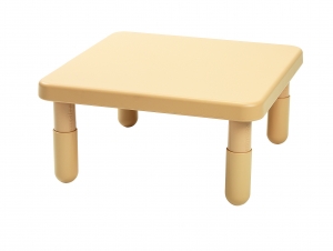 Angeles 28 Square Value Kids Table and Legs - Natural Tan