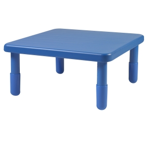 Angeles 28 Square Value Kids Table and Legs - Royal Blue