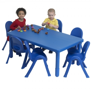 Preschool MyValue Set 6 Rectangle - Solid Royal Blue