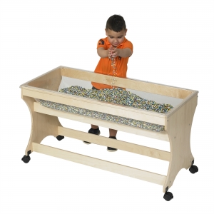 Value Line Birch Sand & Water Table with Clear Tub