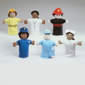 9 Career Hand Puppets  Set of 6