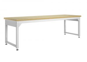 Adjustable Metal Table, 96W X 30D - Leg Brace & Stretcher