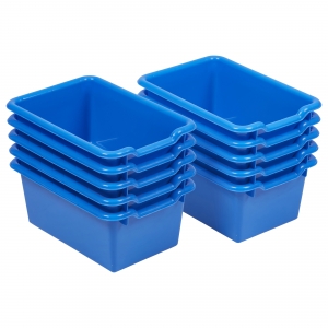 Scoop Front Storage Bins 10-Pack - Blue