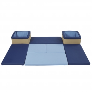 SoftZone Floor and Store Activity Mat Navy/Powder Blue