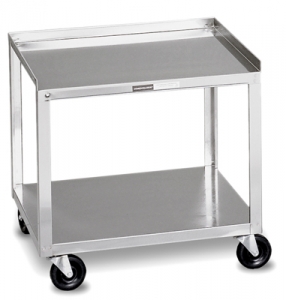 Mobile Stand Stainless Steel 2 Shelf