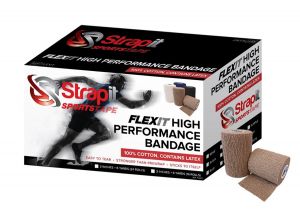 Flexit High Performance Bandage 2 Inch X 6 Yard Roll Case Of 24 Rolls Tan