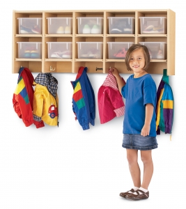 MapleWave 10 Section Wall Mount Coat Locker without CubbieTrays