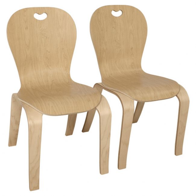 Maple Heritages Bentwood 16 Kids Chair, Set of 2