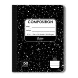 Composition Notebook, 9.75 x 7.5, Hard Cover, 150 Sheets, Wide Ruled, Dozen